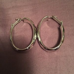 QVC STERLING SILVER HOOP EARRINGS